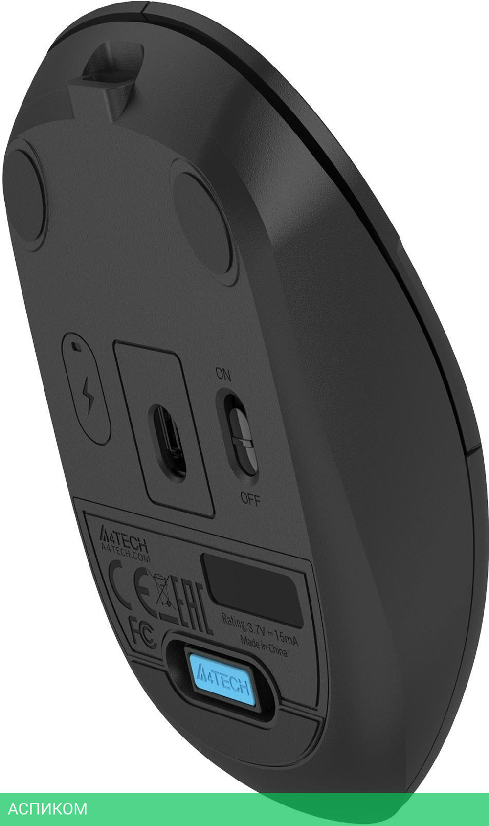 Мышь A4Tech Fstyler FG15C Air 2 Black
