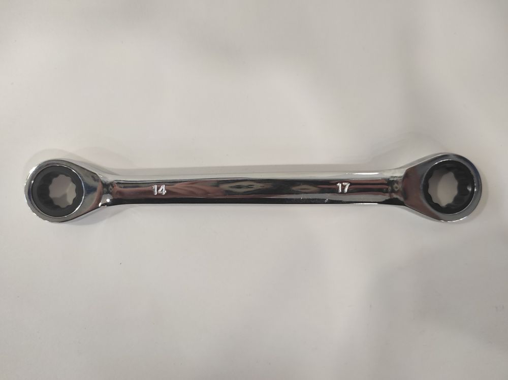 14 x 17 мм / Ключ накидной трещоточный, 14 x 17 мм, CrV (1 шт.)