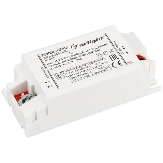 Драйвер Arlight ARJ-KE401050 25-40V 42W IP20 1,05A 023072