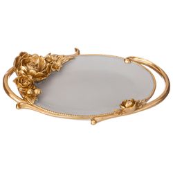 ПОДНОС ДЕКОРАТИВНЫЙ КОЛЛЕКЦИЯ "РОКОКО", 23,9*17,2*3,7CM