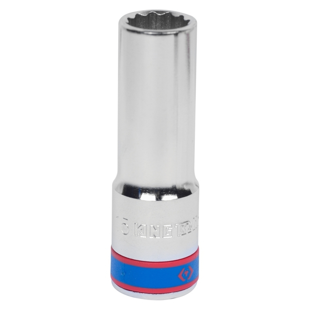 KING TONY (423015M) Головка торцевая глубокая двенадцатигранная 1/2", 15 мм