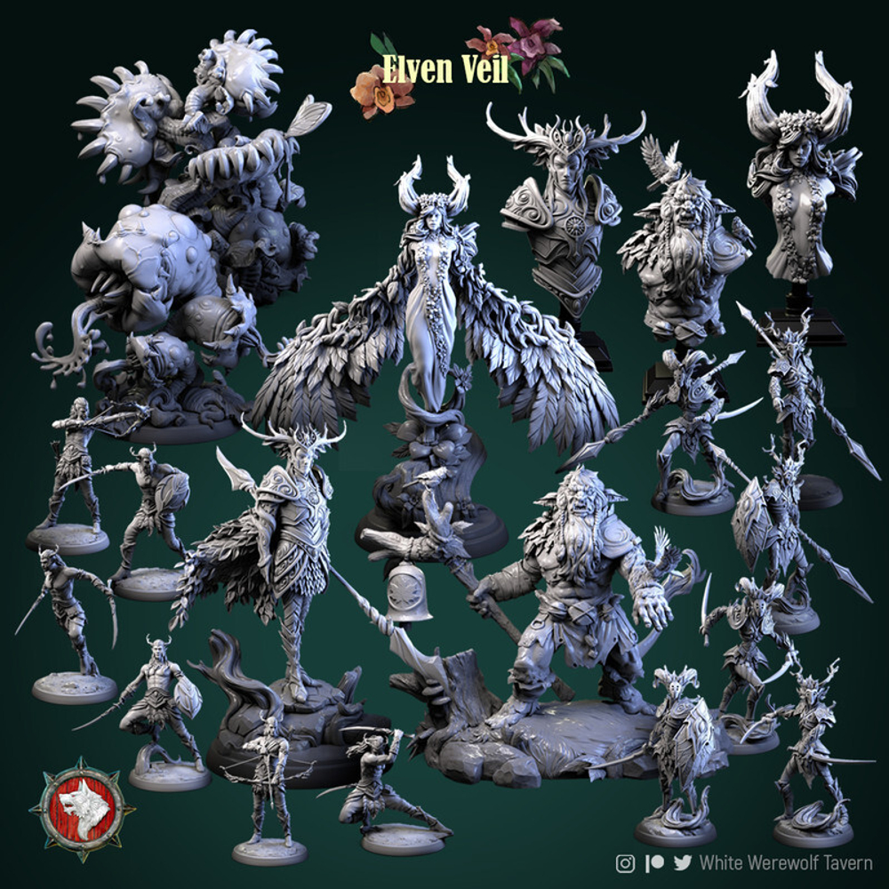 216White Werewolf Tavern миниатюра для dnd, днд, pathfinder, фентези, Настольная игра, НРИ, Варгейм, РПГ