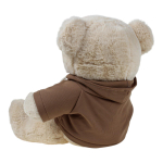 Медведь в кофте с капюшоном и 2-мя вышитыми шариками на кофте мал. 23x35x30см. (Hand)