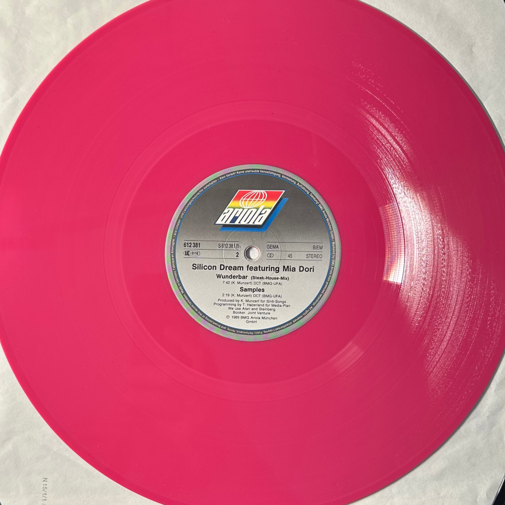Silicon Dream Featuring Mia Dori ‎– Wunderbar (Германия 1989г.) Pink 12", 45 RPM