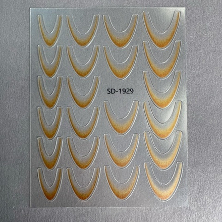 1929 Наклейки "Френч" оранжевый