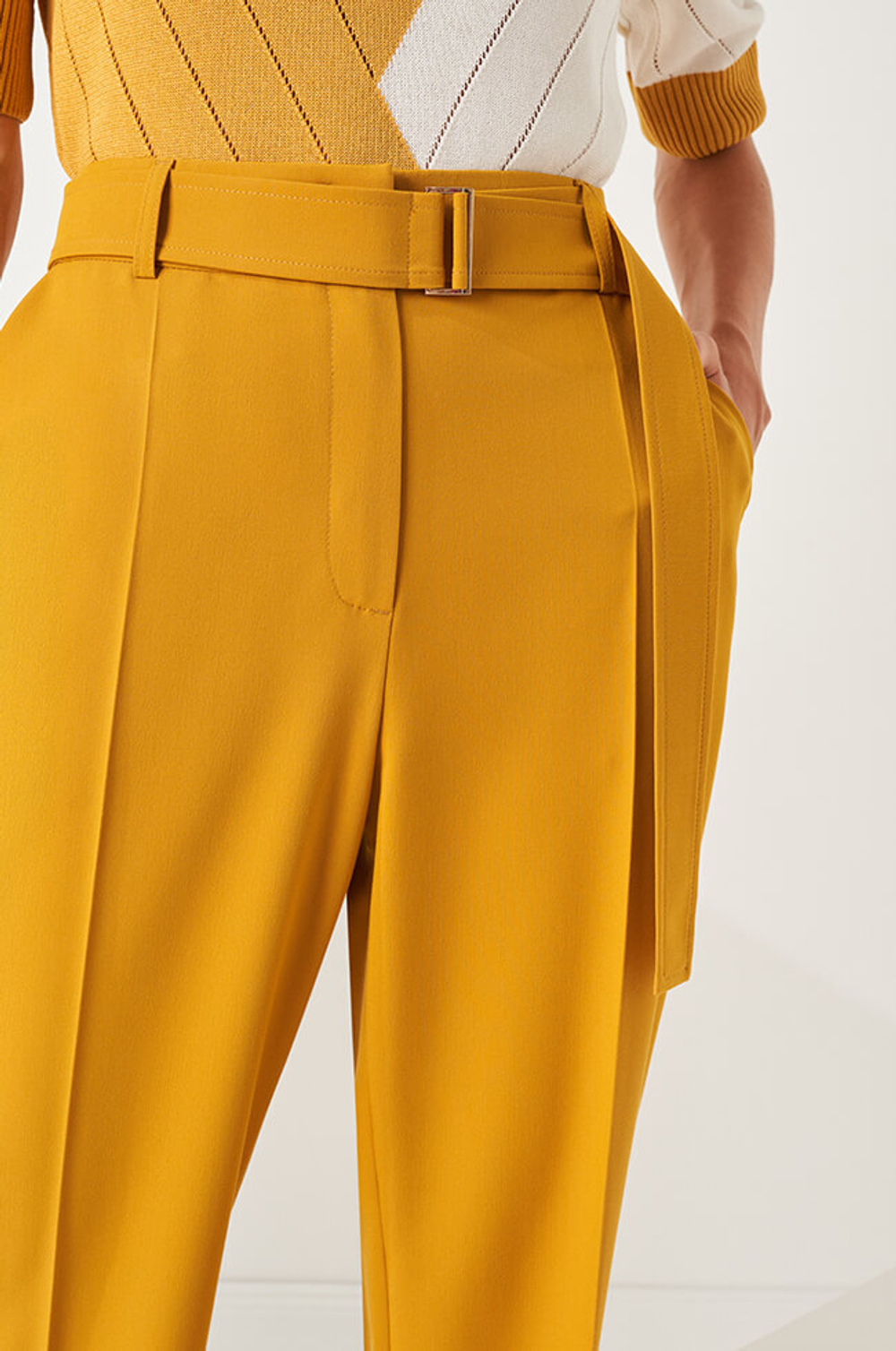 3965 Брюки женские (горчичный)
