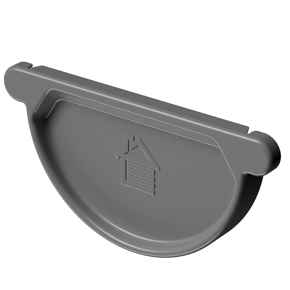 Заглушка желоба Docke Stal Premium PVZJ-1086 D125/90 мм графит