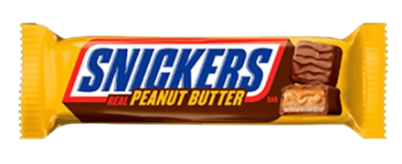 Шоколадный батончик Snickers арахисовое масло