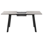 Стол Bradex Home Dublin раскладной 120-160х80х75 серый мрамор с чёрными ножками