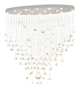 Люстра подвесная 16*GU10 2201/09/16PL хром/прозрачный Crystal Flight Stilfort