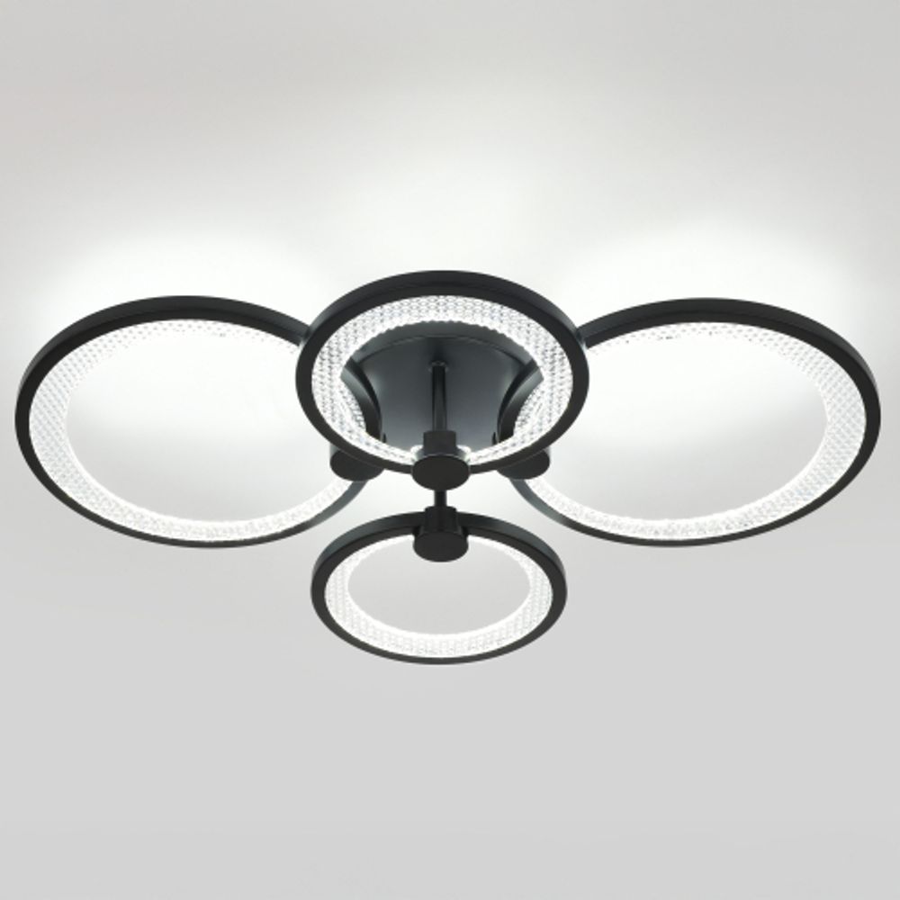 Светильник потолочный светодиодный ЭРА Модерн с ДУ Odry CLL-1-78-RC BK | Светильники SPB-6 с ДУ