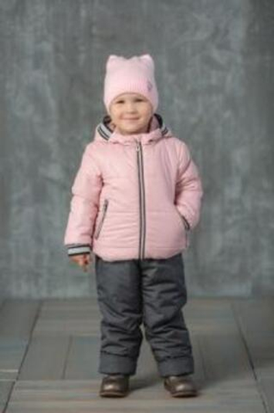 Комплект для девочки Марго р-р 116 пудра/серый