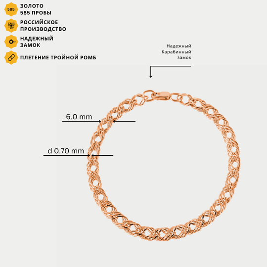 Браслет золотой