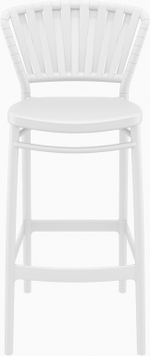 Стул пластиковый барный Siesta Contract Portofino, белый