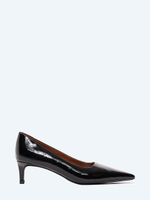 1013762 Туфли женский черный+натуральный наплак