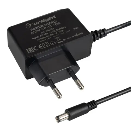Блок питания ARDV-SP-10-5BW (5V, 2A, 10W) (Arlight, Адаптер, 5 лет) 046051