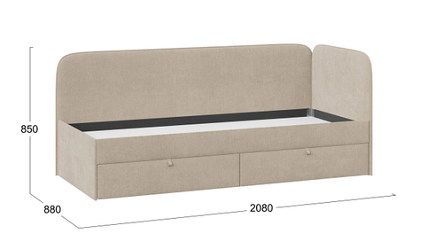 Кровать с мягкой обивкой «Молли» Тип 1