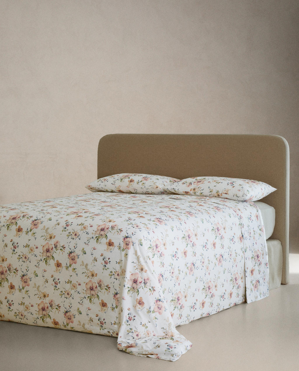Пододеяльник Zara Home сатин, хлопок 100%, с цветочным принтом, 6156/088