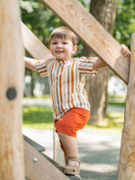 Шорты удлиненные Mjölk Паприка/Графитовый серый, сет 2 шт., уценка