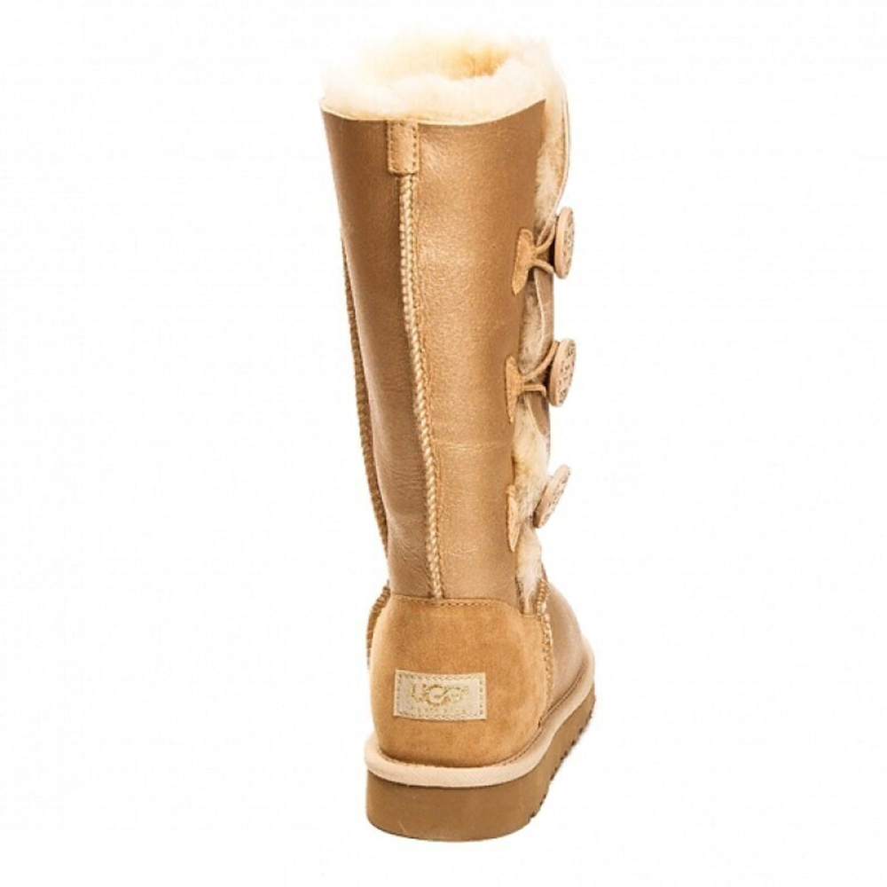 Угги Bailey Button Triplet Metallic Soft Gold