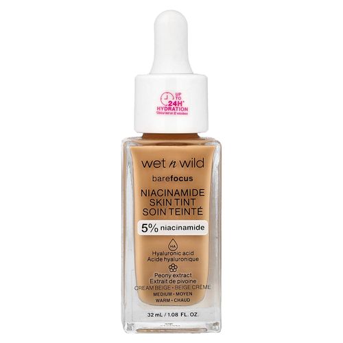 wet n wild, Barefocus, никотинамид, краситель для кожи, 1116319 кремовый бежевый, 32 мл (1,08 жидк. унции)