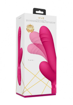 Розовый вибромассажер-кролик Tani - 21,5 см.