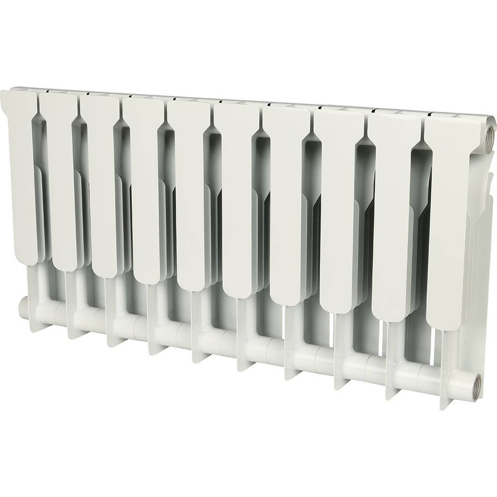 ROMMER Profi BM 350 (BI350-80-80-130) 10 секций радиатор биметаллический (RAL9016)
