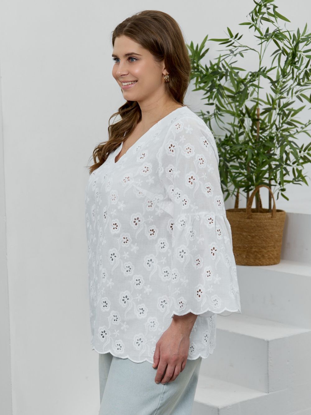 Блузка Милица-2 Виотекс БЕЛЫЙ -6