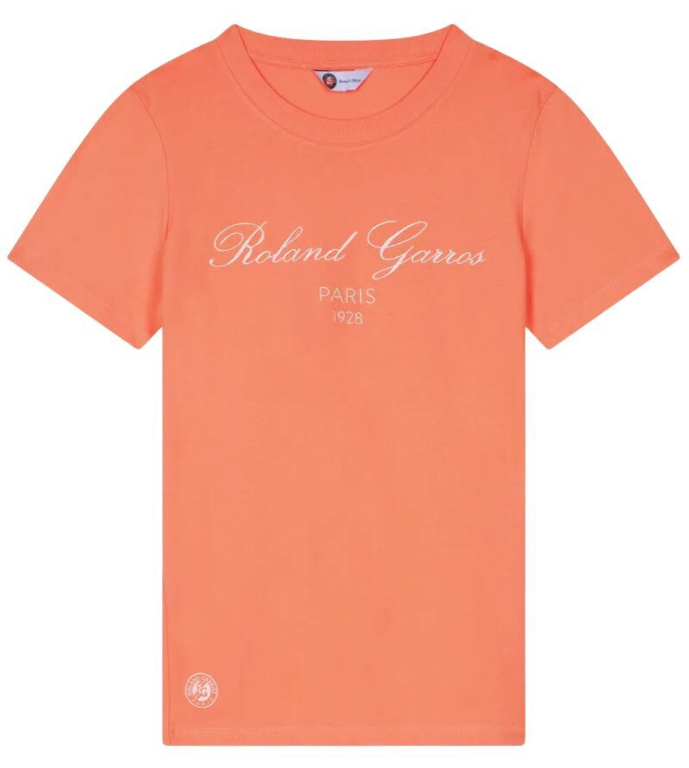 Женская теннисная футболка Roland Garros Sporty Chic Therese - coral