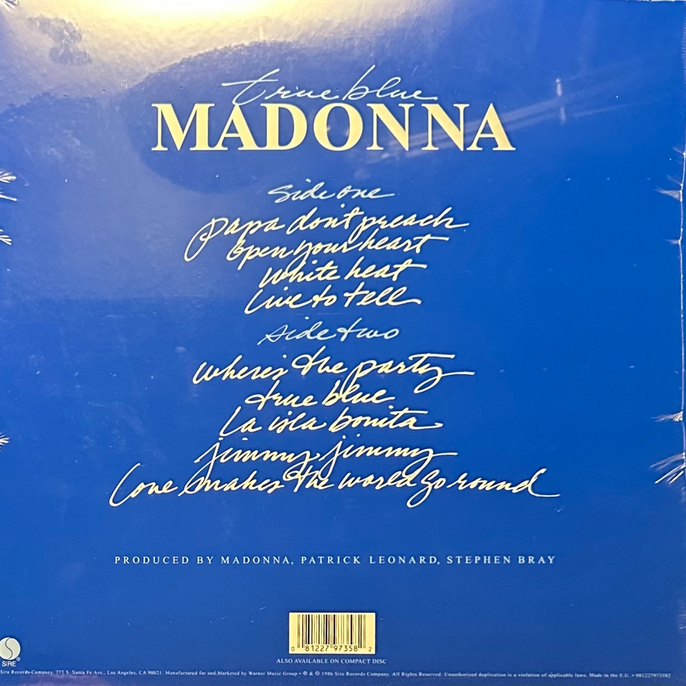 Madonna – True Blue (Европа 2020г.)