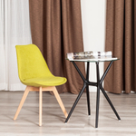 Стул TULIP SOFT (mod. 053V) дерево/пластик/ткань, 49,5 x 54,5 x 84 см, Светло-зеленый (Light green) LY1701-8