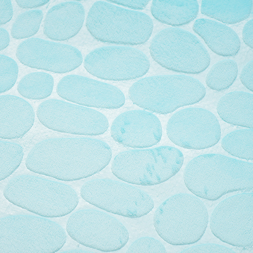 Коврик для ванной Камни 50*80см (светло-голубой)