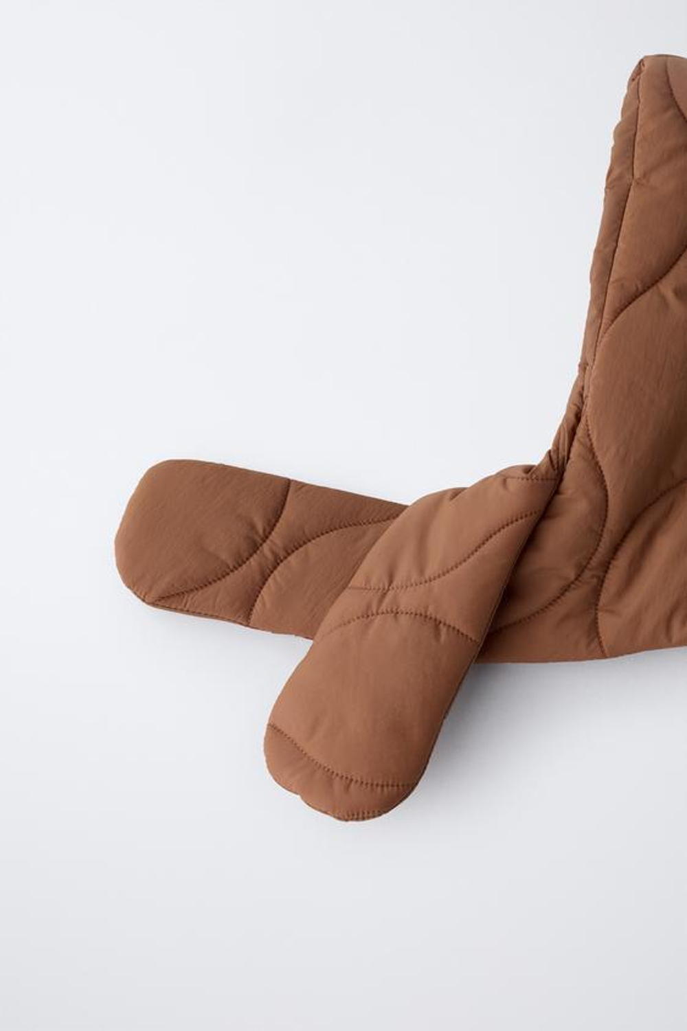 ZARA УТЕПЛЕННЫЙ КАПЮШОН, ЧЕРЕПИЧНЫЙ