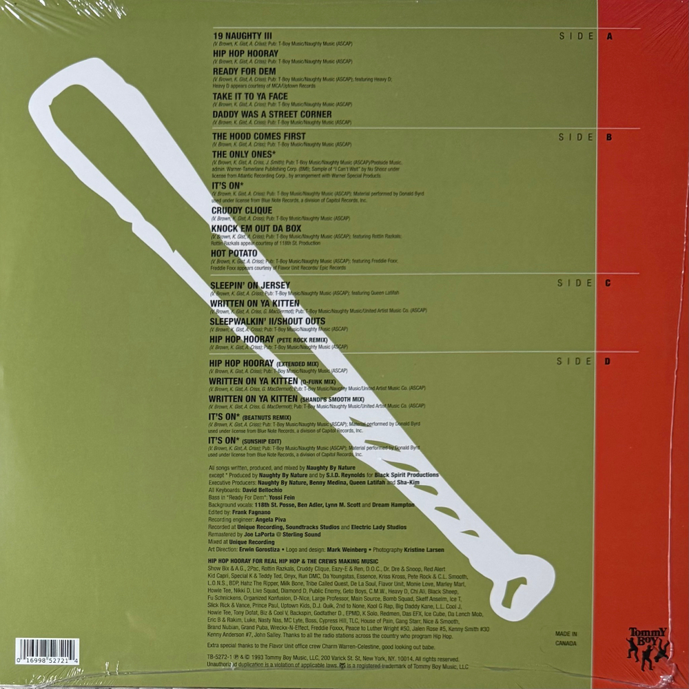 Виниловая пластинка Naughty By Nature ‎– 19 Naughty III 2LP Orange