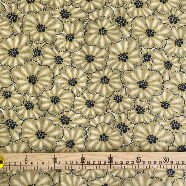 ПОЛНОЧНЫЕ ЦВЕТЫ #5, отрез 50 см 100% хлопок Handmade Fabrics 3