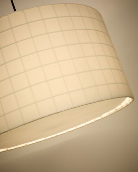 Dulan Подвестной светильник Ø45 см ткань белая