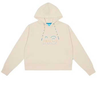 Женская Кофта теннисная Australian Open Oversized Logo - Бежевый