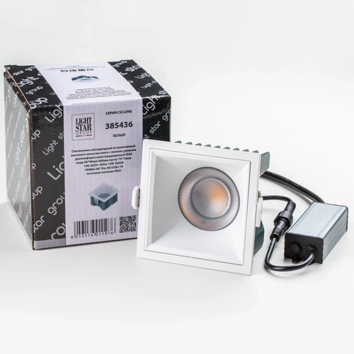 Встраиваемый светодиодный светильник Lightstar CICLONE 385436