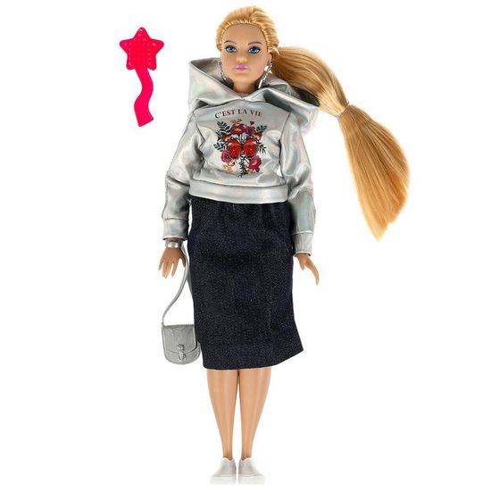 Кукла 29 см София plus size, руки и ноги сгиб, акс, кор КАРАПУЗ2