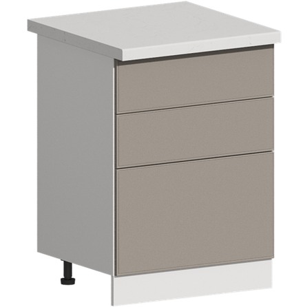 Кухня Модуль ШН3Я 600 Графит / Грей Софт