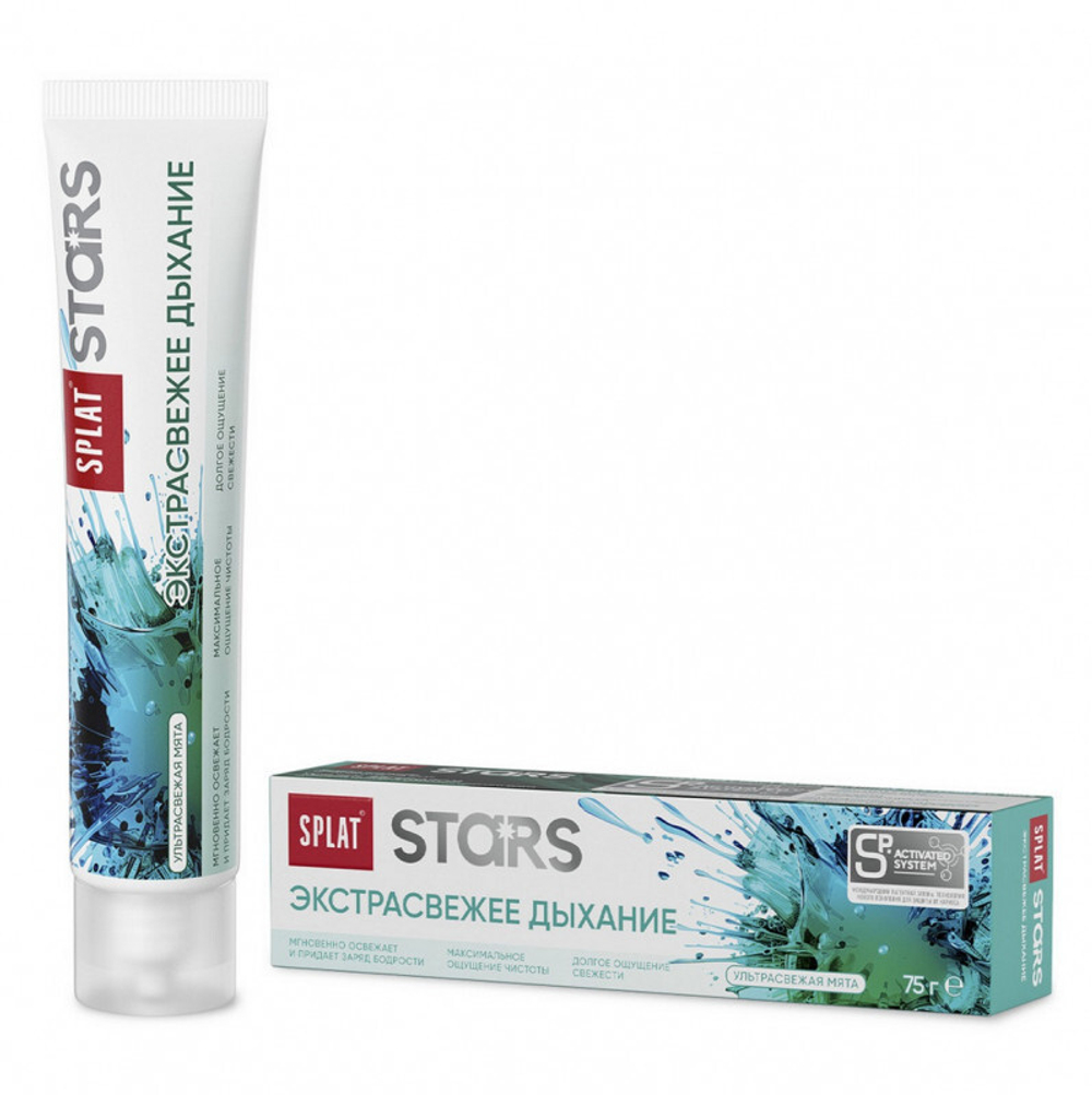 STARS Зубная паста, Экстросвежее Дыхание, 75г., блок 30шт.