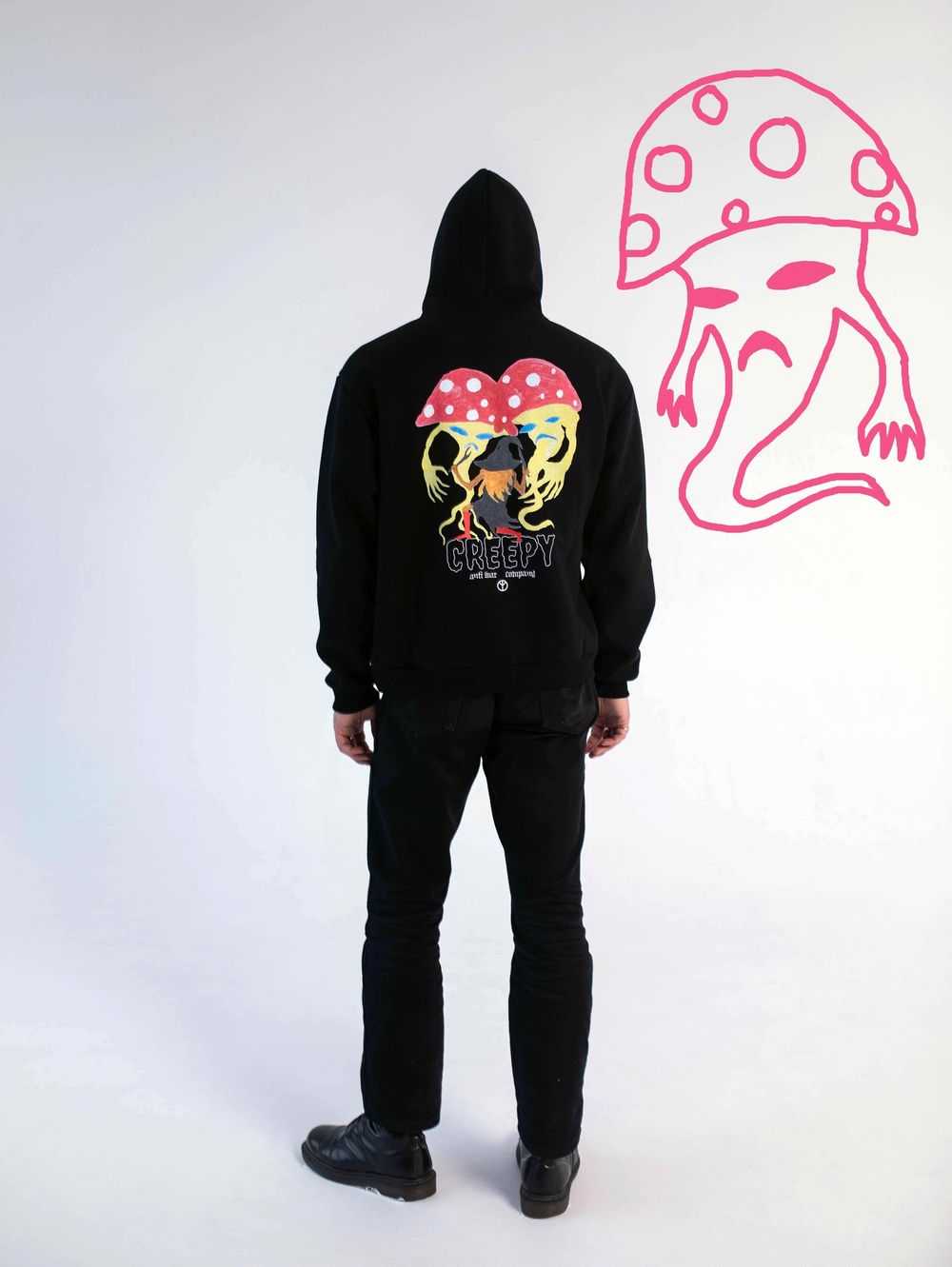 Худи Creepy Clothing Колдун Черный