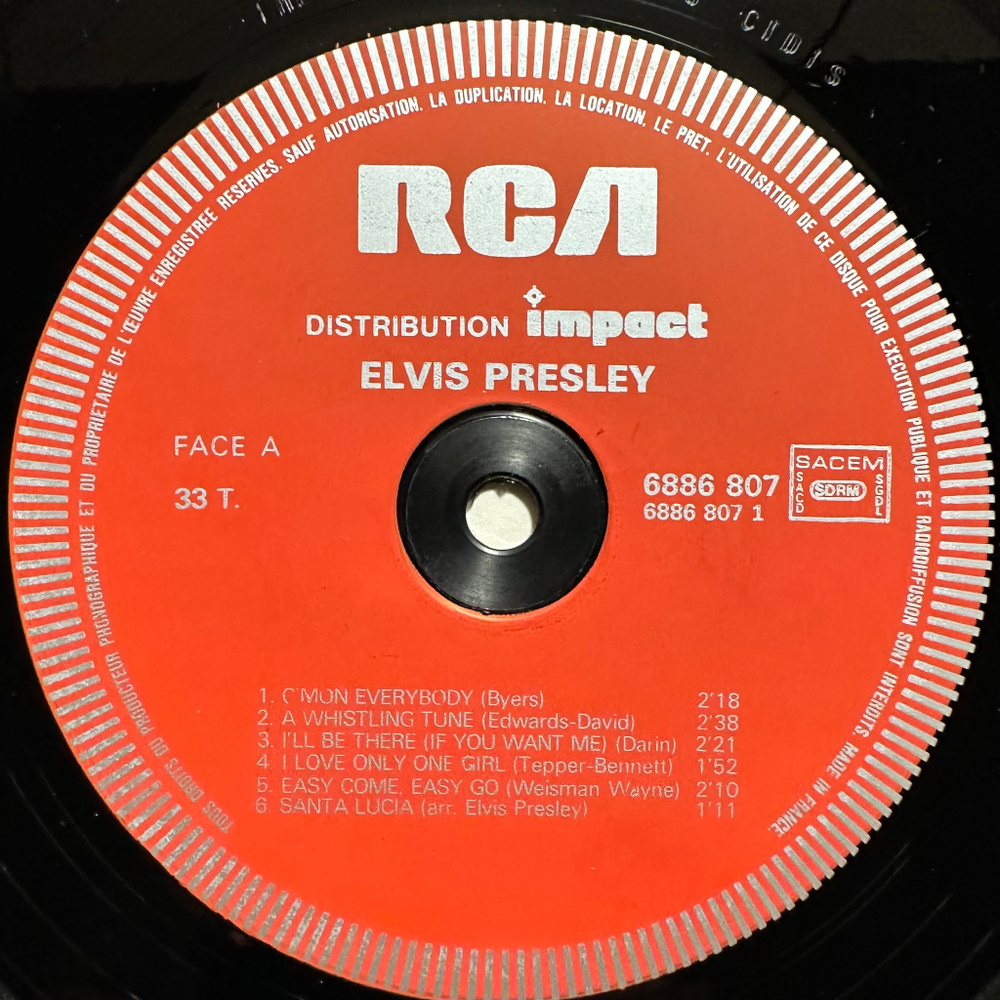 Elvis Presley - Elvis Presley (France 1977.)
