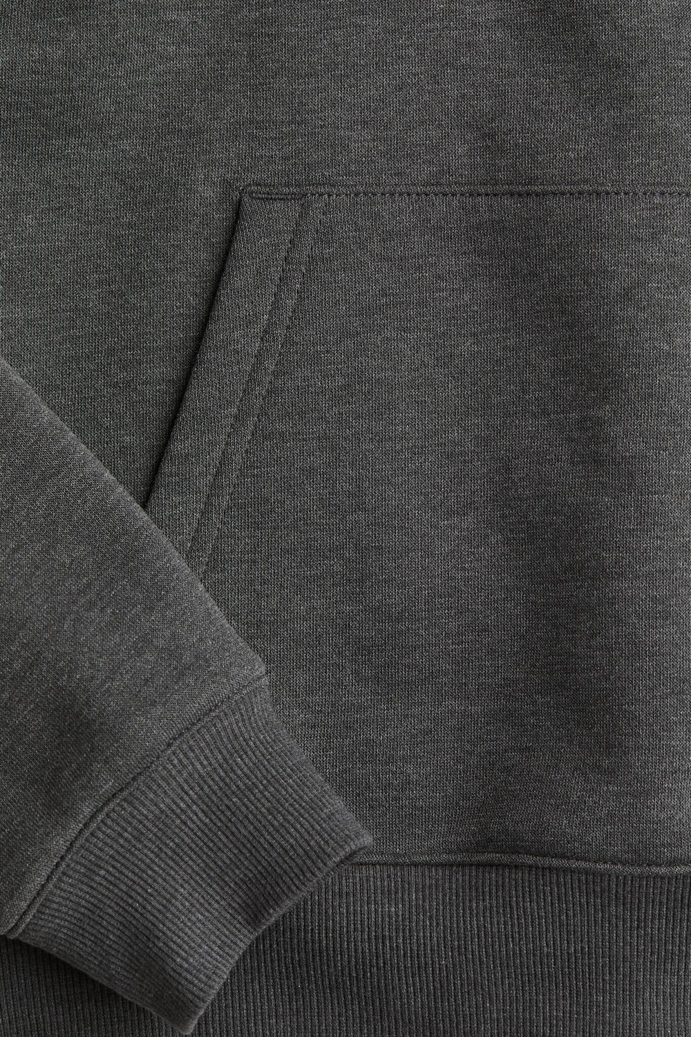 H&M Толстовка с капюшоном, темно-серый