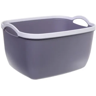 Корзина для хранения «БРЭТОС», цвет пыльно - серый, 34.5*27*20см