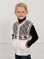 Жилет вязаный