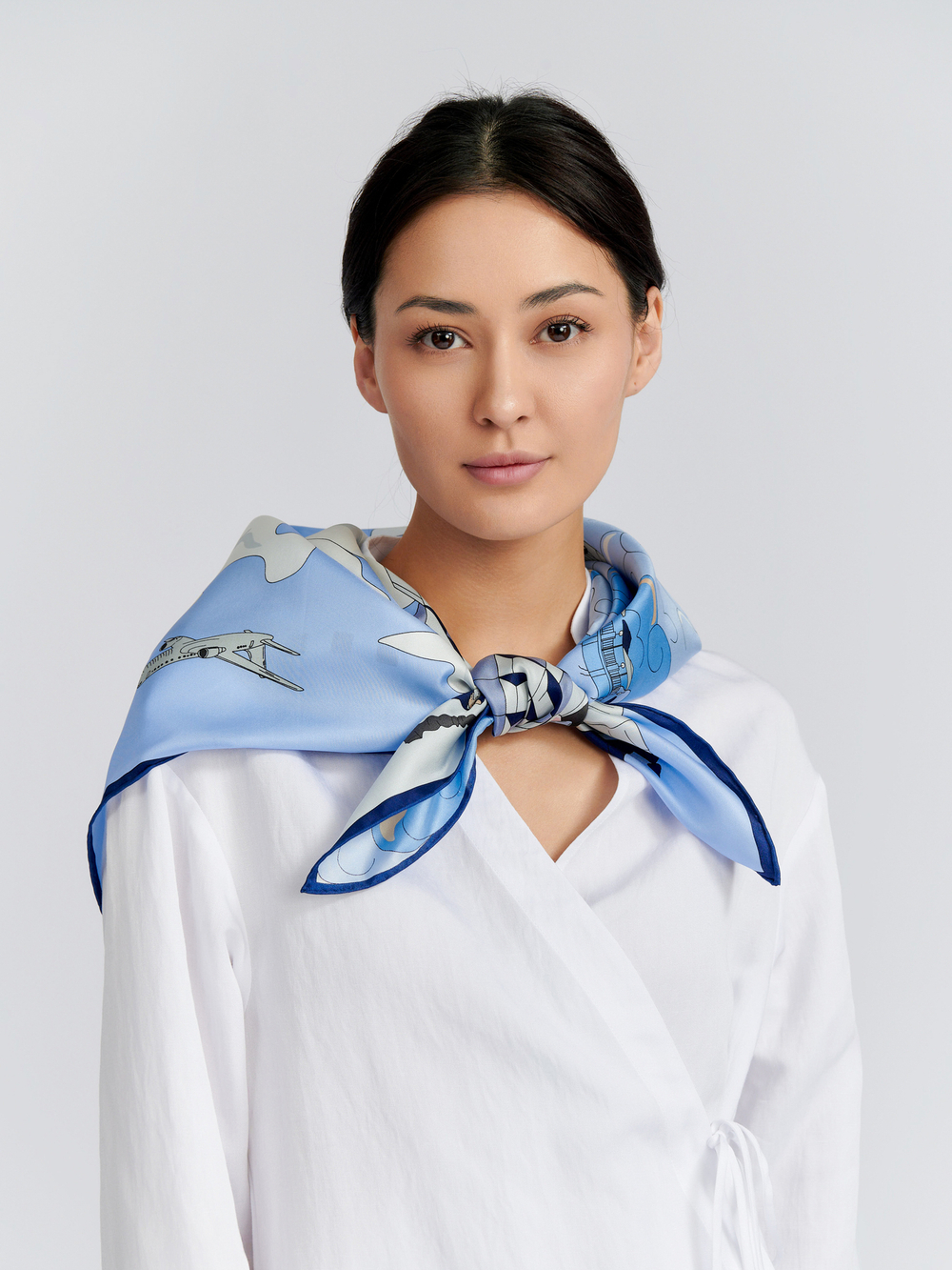 ПЛАТОК ШЕЛК | 90х90 см | "Алматы"