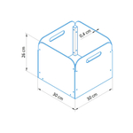 Коробка для хранения вещей Тадео 30х30х26