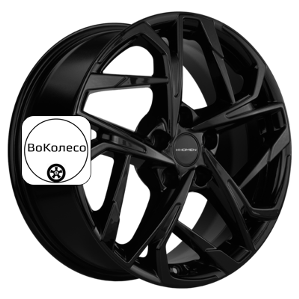 7x17/5x110 ET46 D63,3 KHW1716 (Changan CS35/CS35 Pro) Black Khomen Wheels
