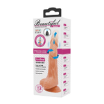 Коричневый вибратор-ротатор с возвратно-поступательными движениями Bodach - 21 см.